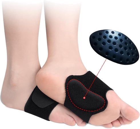 HENGXIA Arch Support Compression Sleeves for Flat Feet, Adjustable Plantar Fasciitis Braces, for Fallen Arches, Orthotic Arch Support Wrap for Hig...