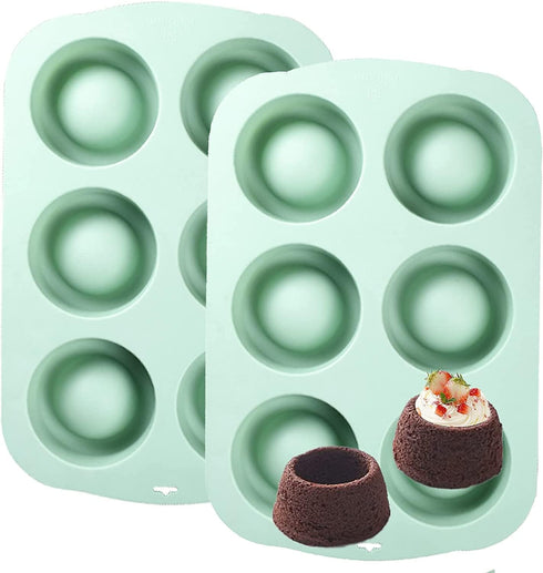 Mousse Cakes Mold Silicone Baking Sheet Pan, 3D Special Shaped Double Sides usable Bakeware Dessert Moulds for Pastry Cupcake Pop Pancake Pudding ...