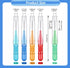 50 Pcs Interdental Brushes 4 Sizes, Dental Soft Toothpicks Braces Brushes Go Between Teeth Gum?Oral Hygiene Slim Brushes Cleaning Tool...