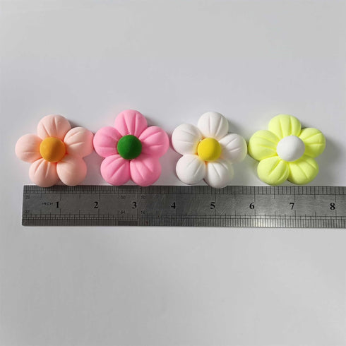 Finished Clay Flower, 48 PCS Completed Handmade Clay Flowers for Decorating Mirrors, Picture Frames, Refrigerators?Flower Shapes Decorate The Mirr...