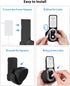 Maxonar Wall Mount for Echo Pop, Echo pop Wall Mount Speaker Holder Stand No Screws No Drill Needed Cable Hidden Storage - Black...