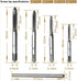 9 Pcs Adjustable T-Handle Ratchet Tap Holder Wrench Tap Wrench Set Handle Ratchet Machine Screw Thread Metric Tap Drill Set Hand Tools with 4 Pcs ...