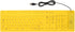 ASHATA Foldable Silicone Keyboard USB Wired Keyboard Mute Waterproof Rollup Keyboard for PC Laptop Notebook, 2 Color, 108 Keys(Yellow)...