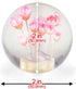 EZAUTOWRAP Flower Pink Auto Car Shift Knob Round Ball Weighted Manual Gear Stick Shifter Adapter JDM Universal...