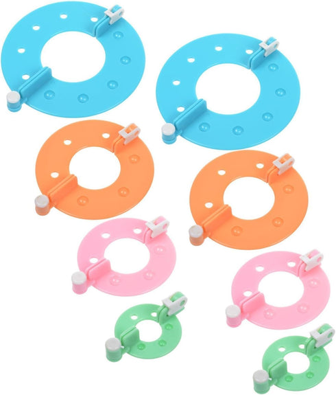 Yansanido Pack of 8(4 Sizes) Essential Pom-pom Maker for Fluff Ball Weaver Needle Knitting DIY Tool (8piece-4 Size)......