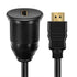 HDMI Panel Flush Mount Cable - 1 Meter 3ft HDMI Extension Dash Flush Panel Mount Cable for Car, Boat and Motorcycle...