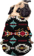 Casual Pet Clothes, Aztec Southwest Printed Zipper Cotton Polyester Sweatshirt Dog Coat, Soft Dog Sweater Sweatshirt with Hat - M...