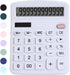 Office Desk Calculator, Cute Calculator for Kids, Basic Calculators Desktop, Dual Power Simple Financial Calculator with Big Button Large Display ...