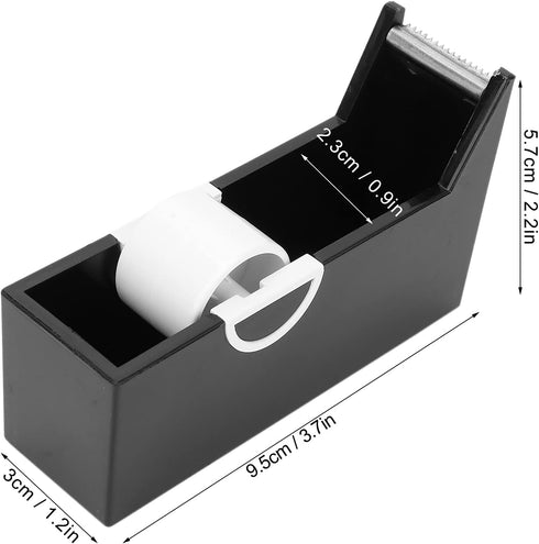 Tape Dispenser for Eyelash Extension, Portable Office Desktop Tape Cutter Holder (black)...