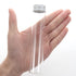80ml Glass Clear Test Tubes with Screw Caps and Plastic Stoppers, Liquid Sample Vial, Leak-Proof Flat Test Tubes, 6PCS...