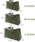 14 Inch Wide Mouth Tool Bag, Canvas Tool Bag, Heavy Duty Tool Storage Bag, Large Capacity Tool Tote Bag for Electricians, Power Tool Organizer Pou...