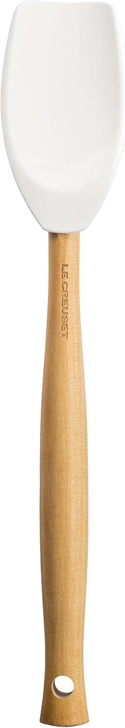 Le Creuset Silicone Craft Series Spatula Spoon, 11 3/8" x 2 1/8", White, Large...
