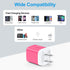 USB Wall Charger Block,2 Pack USB Power Adapter Charging Box for iPhone 15 Pro/14 Pro Max/13/12/11/SE/XS/XR/X/8Plus,Samsung Galaxy S24/S23 FE/S22/...