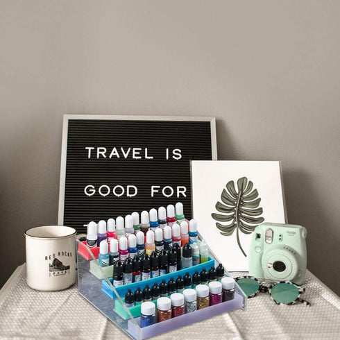 5 Layer Display Organizer - Silicone Nail Polish & Lipstick Makeup Rack - Epoxy Resin Casting Mould - Jewelry Pigment & Essential Oils Storage Hol...
