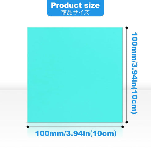 Thermal Pad 10x10mm 1mm, 12.8 W/mK Highly Efficient Thermal Conductivity,Heat Resistant Silicone Thermal Pads for Laptop Heatsink CPU GPU SSD IC L...