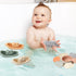 Bath Toys Floating Boats with Bathing Spoon, 11 PCS Bathtub Bath Toy for Babies Water Table Toys...
