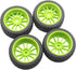 4Pack Vgoohobby RC Rubber Tires and Plastic Wheel Rims 12mm Hex Hub Compatible with HSP HPI Redcat Tamiya RC 1/10 On Road Racing Touring Car...
