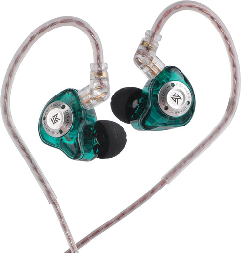 Linsoul KZ EDX Pro X in Ear Earphone, Single Dynamic Driver HiFi in-Ear Monitor with Ergonomic Shape, Wired Gaming Earbud, Detachable Cable for Au...