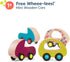 B. toys- 6 Little Wooden Toy Cars- Free Wheee-Lees- Vehicles- Colorful Car Play Set for Toddlers, Kids- 1 Year +...