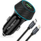 Fast USB C Car Charger, Meagoes 48W Dual Rapid Charging Adapter with PD3.0&QC3.0, Compatible with Apple iPhone 13/12/Pro/Max/Mini/11/XS/XR/X/8 Plu...