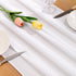 Socomi White Chiffon Table Runner Easter Spring Boho Rustic 14ft 29x170 Inches Wedding Runner Sheer Romantic Bridal Shower Decorations...