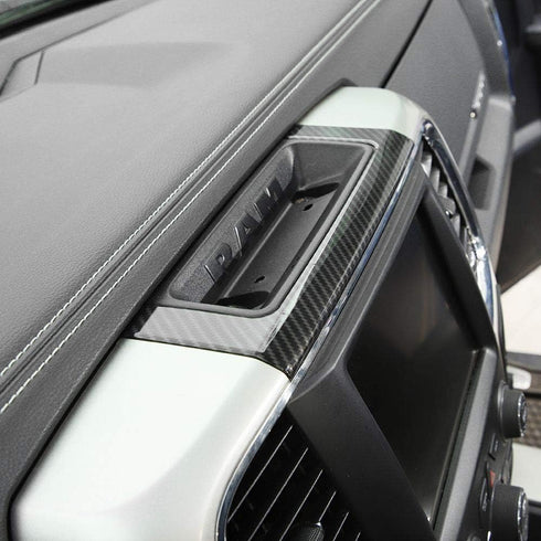 Hoolcar Center Console Storage Box Trim for 2010-2017 Dodge Ram, Carbon Fiber, 1PC...