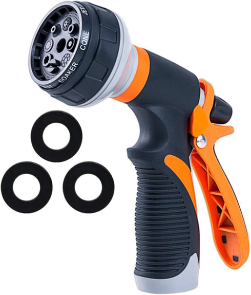 LIXINTIAN Garden Hose Nozzle, Nozzle,Water Hose Nozzle Sprayer,Plastic ABS Faucet, Heavy Duty 8 Adjustable Watering Mode, Best for Hand Watering P...