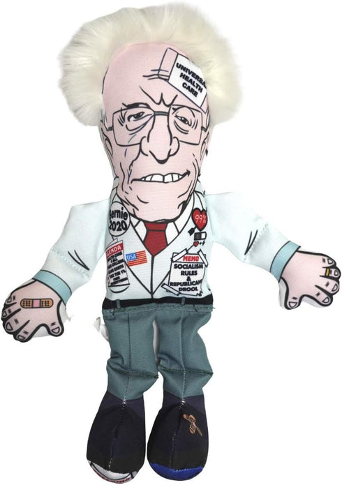 Crazy Bernie Parody Dog Toy - Gag Gift & Plush Dog Toy with Squeaker - Bernie Sanders Chew Toy and Political Stress Squeezer...