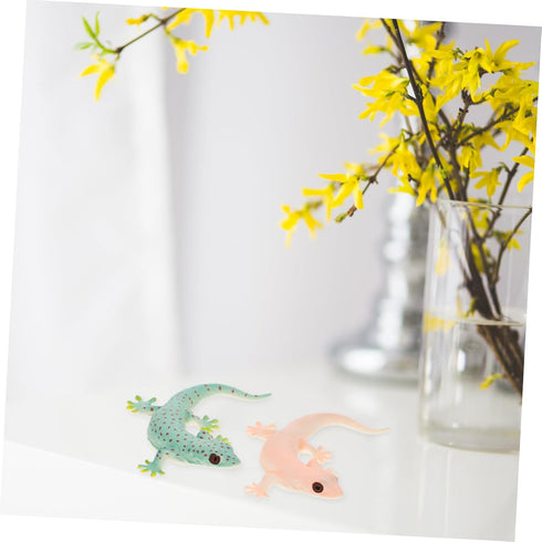 Toyvian 4pcs Simulation Lizard Model Lizard Figurines Toy Reptile Habitat Decorations Lizard Educational Toys Science Educational Prop Statues Kid...