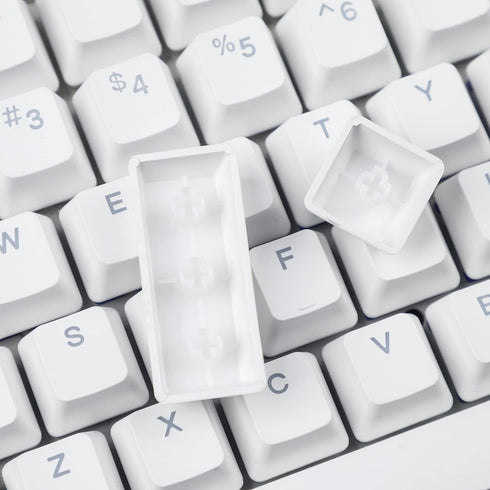 YMDK Double Shot 108 Dyed PBT Shine Through OEM Profile Keycap Rainbow Carbon Sunset Backlit Keycaps for MX Switches Mechanical Keyboard?Only Keyc...