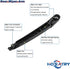 Rear Wiper Arm Blade Set for Hyundai Santa Fe 2007-2012 2.4L 2.7L, for Hyundai Accent Hatchback 2006-2012 Rear Windshield Wiper Arm Blade Assembly...