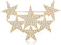 Exquisite Gold Silver Clear Crystal Rhinestone Star Brooch Pin...