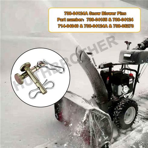 20 pcs 738-04124A Shear Pins + 20 pcs 714-04040 Cotter Pins Kit, Compatible with MTD Craftsman Cub Cadet Troy Bilt SnowBlowers 738-04124 738-05273...