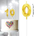 10th Birthday Candles Cake Numeral Candles Happy Birthday Cake Candles Topper Decoration 3D Number Candles Cupcake Topper for Birthday Wedding Ann...