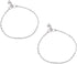 Efulgenz Silver Tone Indian Jewelry Anklets for Women Indian Bollywood Boho Anklets Ankle Bracelet Payal Anklet Set Foot Jewelry...