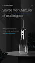 Water Floss Floss, 5 Cleaning Modes, Oral doucher for Removing Plaque, IPX7 Waterproof and Rechargeable, Suitable for mild Gums (300ml)...