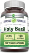 Amazing Formulas Holy Basil Extract 4:1 Supplement | 500 Mg Per Serving | 120 Capsules | Non-GMO | Gluten Free | Made in USA...