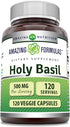 Amazing Formulas Holy Basil Extract 4:1 Supplement | 500 Mg Per Serving | 120 Capsules | Non-GMO | Gluten Free | Made in USA...