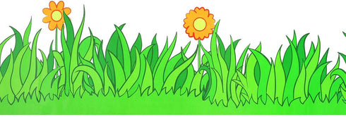 8 Pcs 7.8 Inch Tall Jumbo Borders Bulletin Board Borders Strips for Bulletin Board Classroom Decorations (Green Grass)...