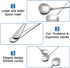 2 Piece Soup Spoons, Round Stainless Steel Bouillon Spoons Round Spoons 6.7 inch...