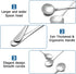 20 Piece Soup Spoons, Round Stainless Steel Bouillon Spoons Round Spoons 6.7 inch...