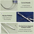 9 Pcs Heavy Duty Hand Sewing Needles Kit,Leather Sewing Needles with 5 Leather Hand Sewing Needle and 4 Curved Needle for Home Upholstery,Leather ...