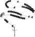Linpeng Black Crystal Bead Box Rosary Necklace DIY Kit, Rosary Making Supplies, Gift for Beader, Jet, (CR-1212)...