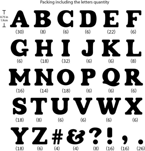 Magfok Iron-on Letters 3/4-Inch Transfer for Clothing, 4 Sheet (White)...