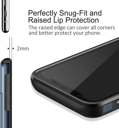 SAMONPOW for iPhone XR Case Wallet Card Holder Heavy Duty Protection XR Phone Case Wallet Card Holder Dual Layer Anti Scratch Hard PC Soft Rubber ...