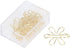 100Pcs Cute Gold Mini Paper Clips,Flower and Arrowhead Shapes Paper Clips Electroplated Gold Paper Clips for Wedding Marriage Office School Home(#...