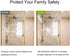 Clear Window Security Film Adhesive Anti Shatter Safety Window Glass Protection Sticker Heat Control Anti UV for Home and Office 2Mil, 24inch x 8....