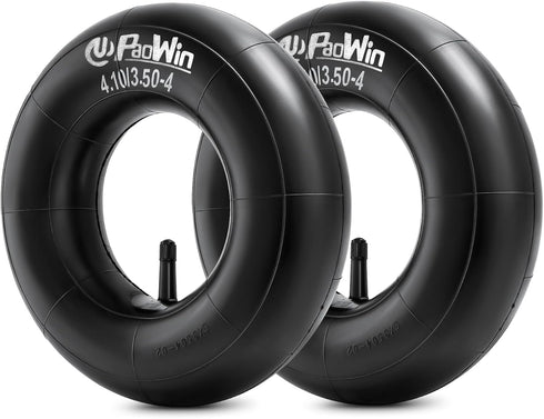 4.10/3.50-4 Replacement Inner Tubes with TR13 Straight Valve Stem Compatible with Wheelbarrows, Mowers, Hand Trucks and More 4.10-4 4.00-4 3.50-4 ...