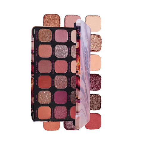 Revolution Beauty, Forever Flawless Eyeshadow Palette, 18 Pigmented Shades, Nude & Warm Pressed Powder Mattes, Shimmers, Glitters, Allure, 15 X 0....