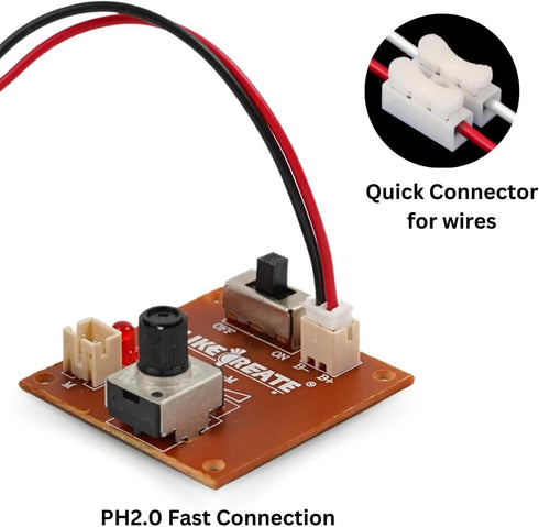 Speed Control PCB Module for Kids' Science Experiments - Educational Electronic Module with PH2.0 Interfaces - Versatile Electronic Component for ...